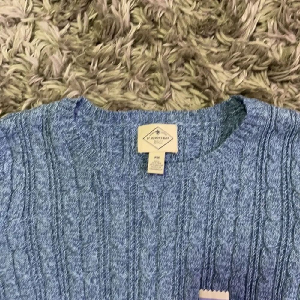 ⭐️St.‎ John's Bay Womens Cable Crew Neck Long Sleeve Pullover Sweater size PM